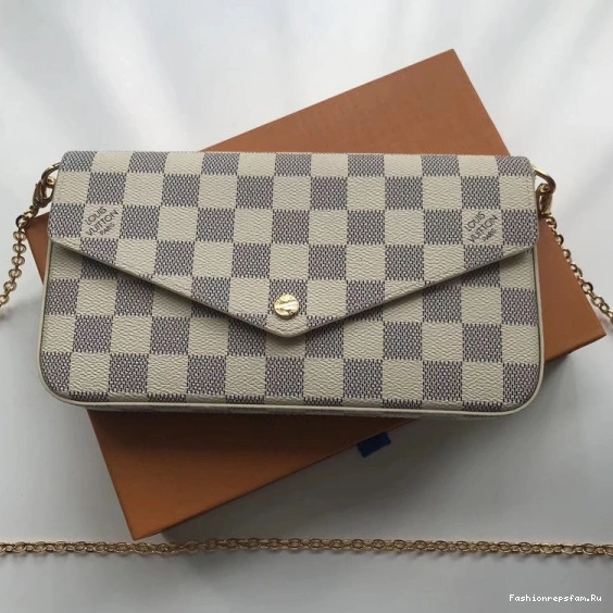 FS CHEAP Vuitton Louis Damier Bag Felicie N63106 Pochette 0810